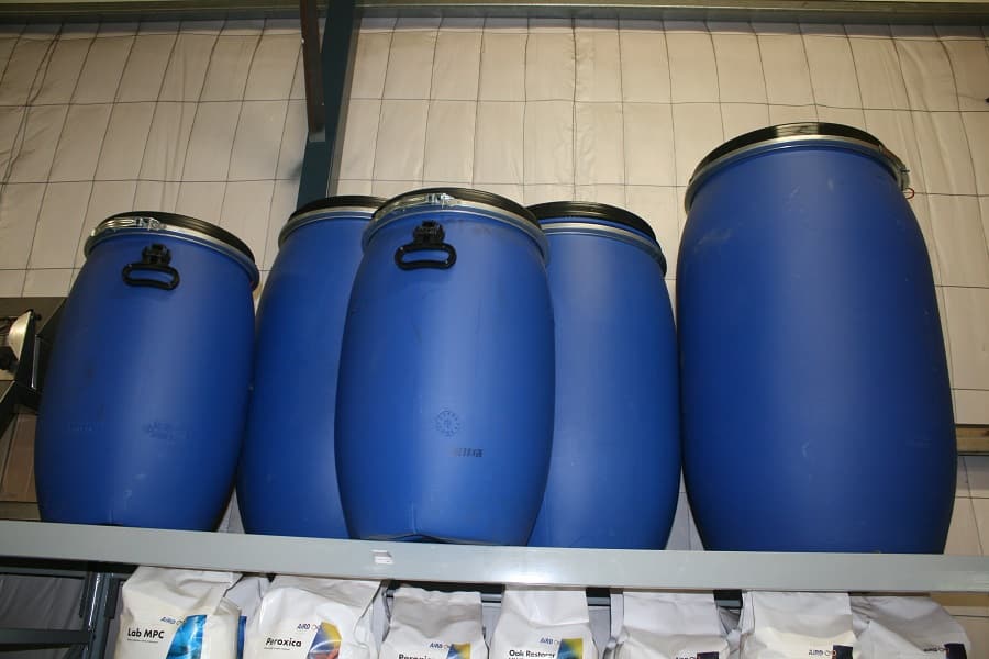 Blue Pickling Storage Drums